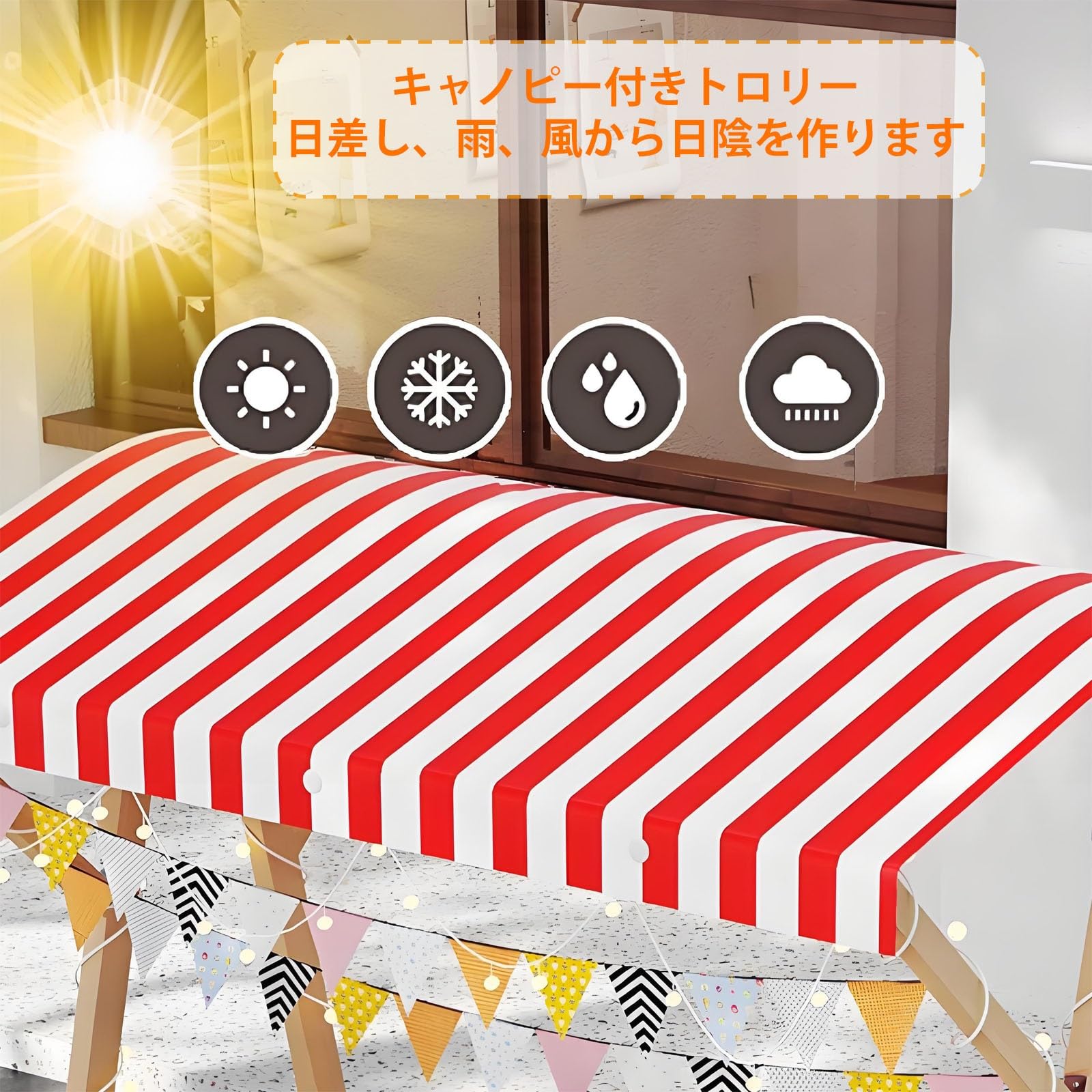 Amazon.co.jp: HXNXSY 屋台ブース 折りたたみ式 仮設屋台セット 幅120