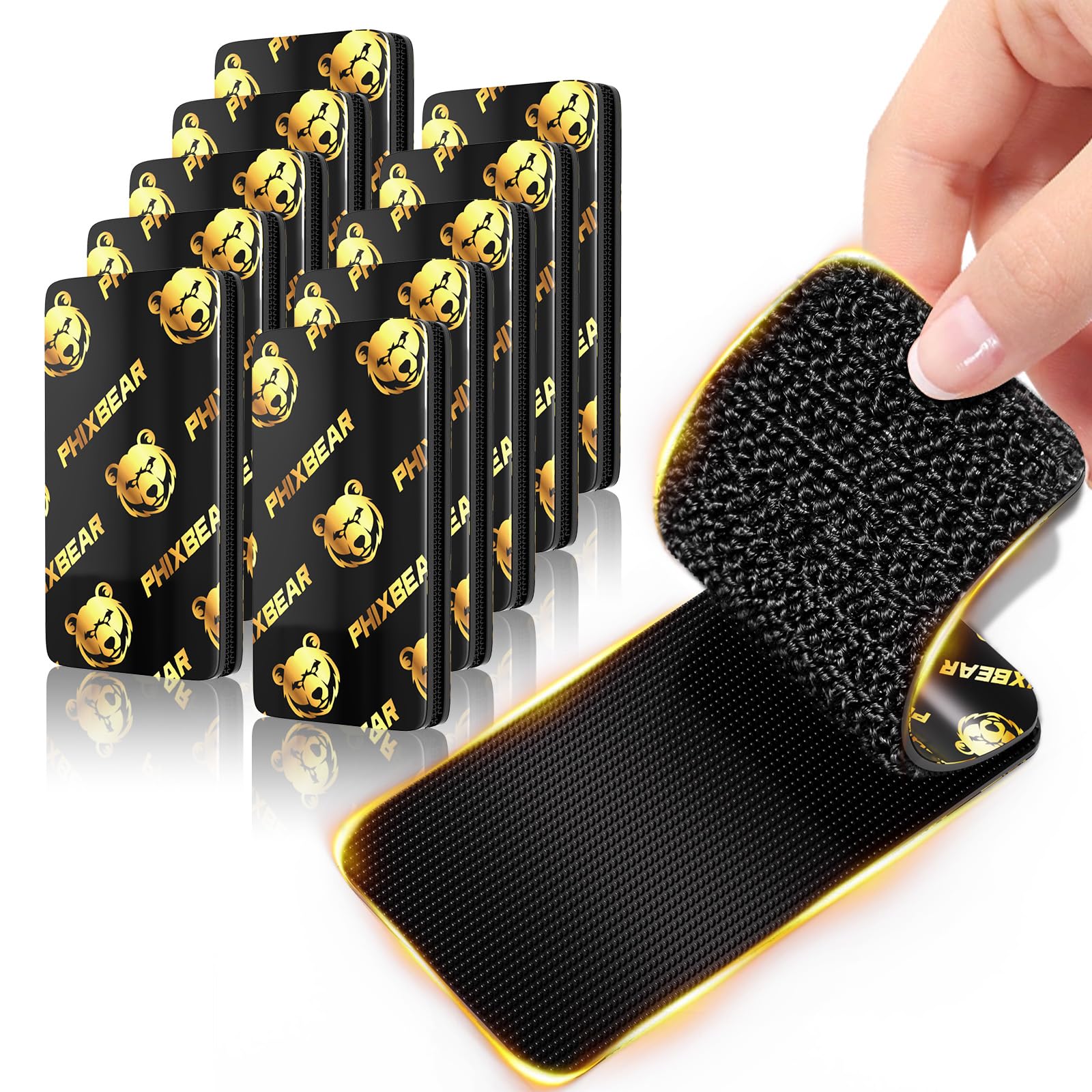 PHIXBEAR Industrial Hook & Loop Strips - Heavy Duty Adhesive -10