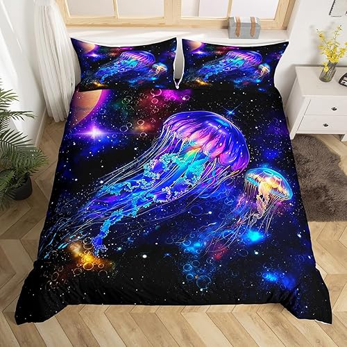 Miniatura 47 de Juego de funda de edredón de tamaño matrimonial, diseño de flores retro, acuarela amarilla, hojas verdes, con 2 fundas de almohada, 3 piezas, 70,