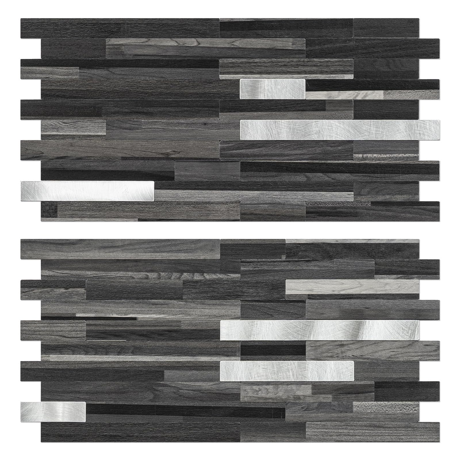 Carrelage mural en PVC Lot de 20 plaques autocollantes pour habiller la crédence de cuisine