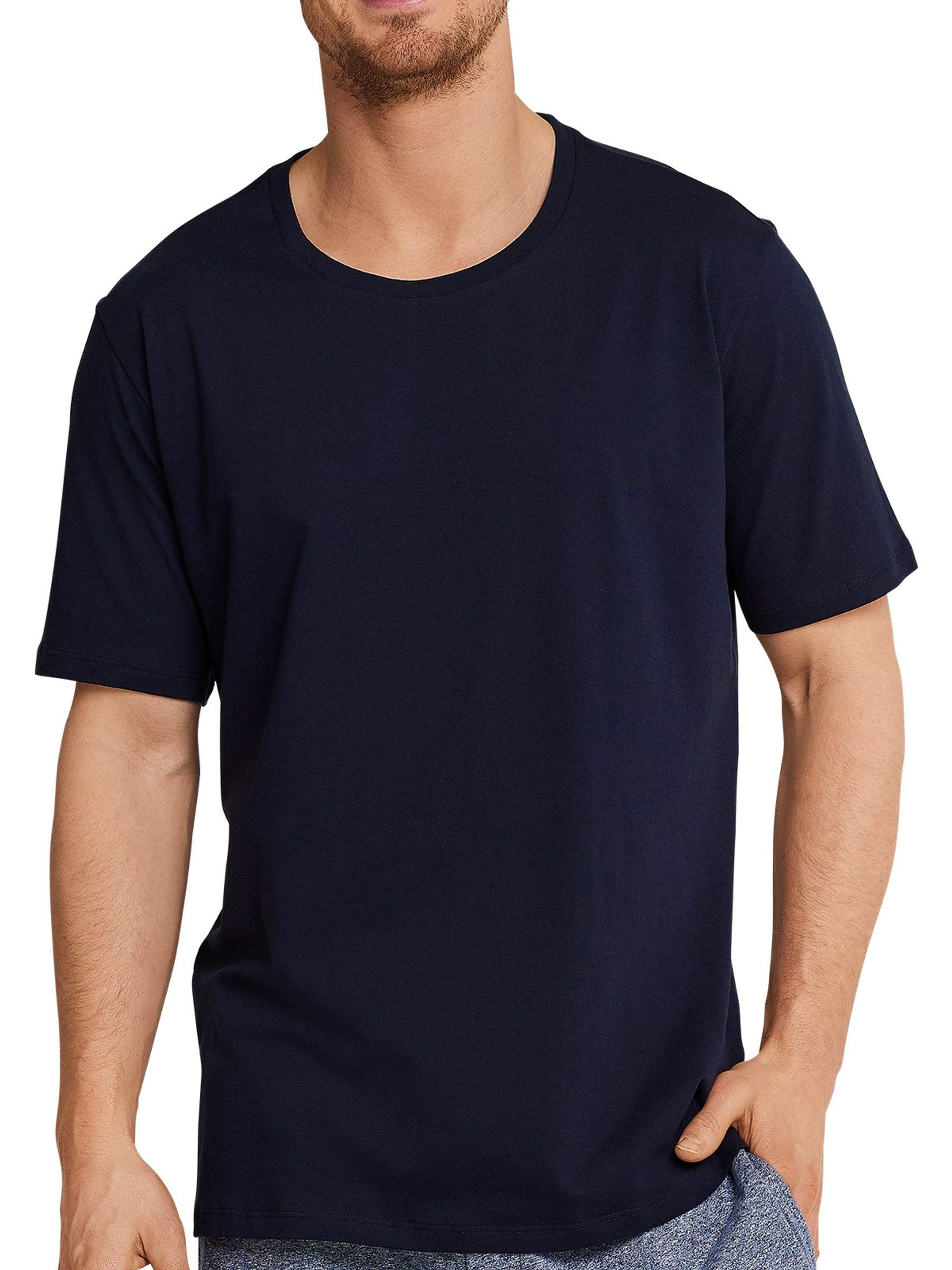 Schiesser Herren Schlafanzugoberteil T-Shirt Rundhals - 163832