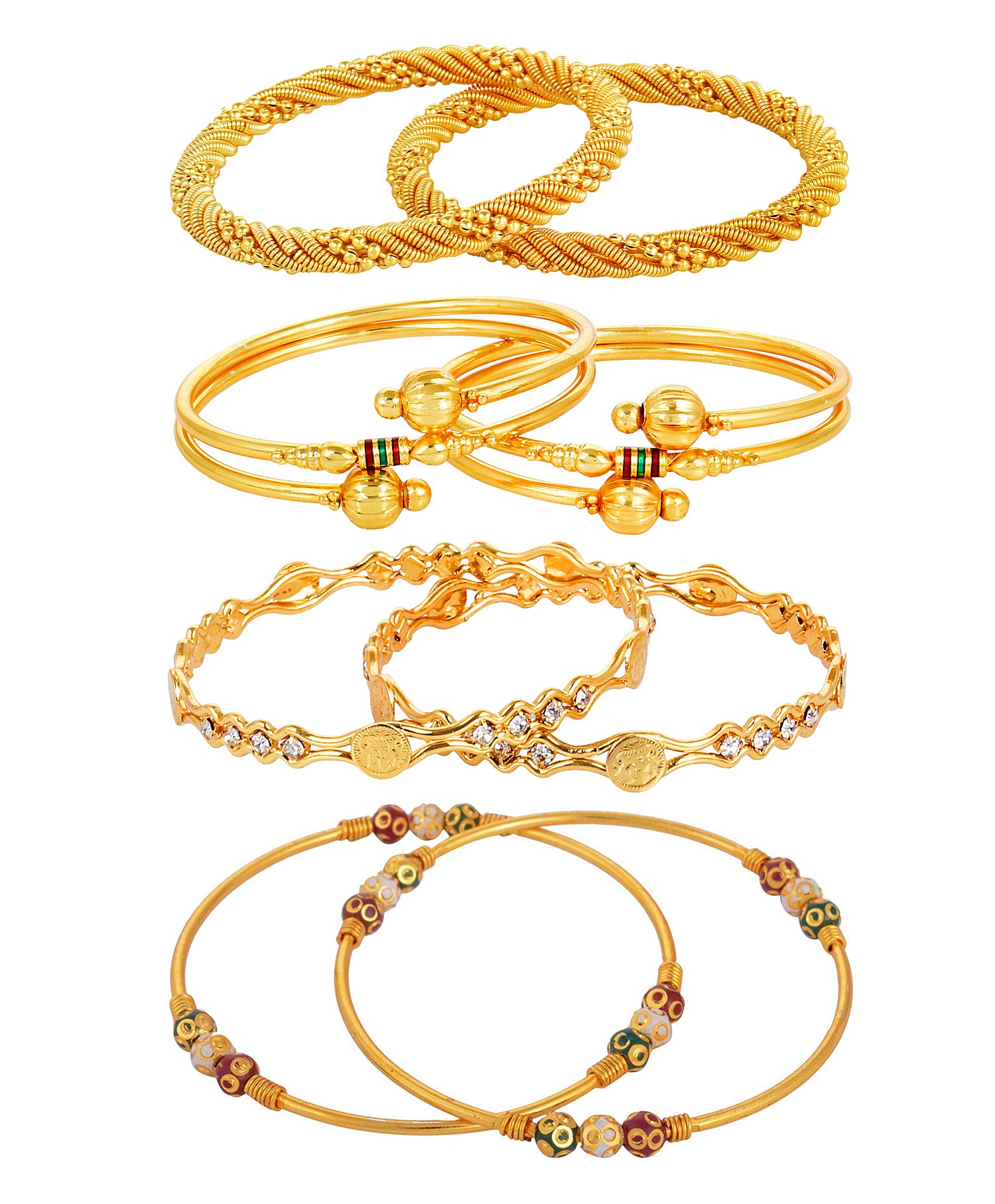 See full amazon price history chart for YouBella Designer Gold Plated Jewellery Bangles for Women and Girls - Combo of 4 (2.8) YouBella Designer Gold Plated Jewellery Bangles for Women and Girls - Combo of 4 (2.8) (B01IB5V8MY) Amazon Price History, Amazon Price Tracker