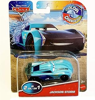 カーズ 2020 マテル 1:55 カラーチェンジャーズ ミニカー 1パック ジャクソン・ストーム/MATTEL CARS COLOR CHANGERS 1PACK JACKSON STORM ディズニー ピクサー Disney PIXAR 映画 キャラクターカー 色が変わる カラー チェンジ お風呂 [並行輸入品]