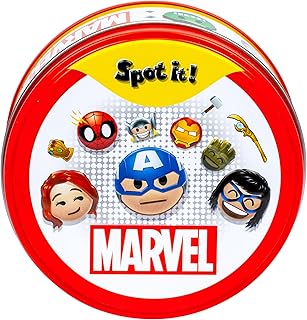 Spot It! Marvel |Spiderman, Iron Man & More! | Test Your Reflexes and be the First to find the Match | Fun Family Card Gam...