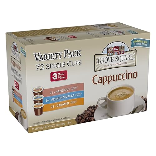 Grove Square Cappuccino Taza individual para cafeteras Keurig K-Cup