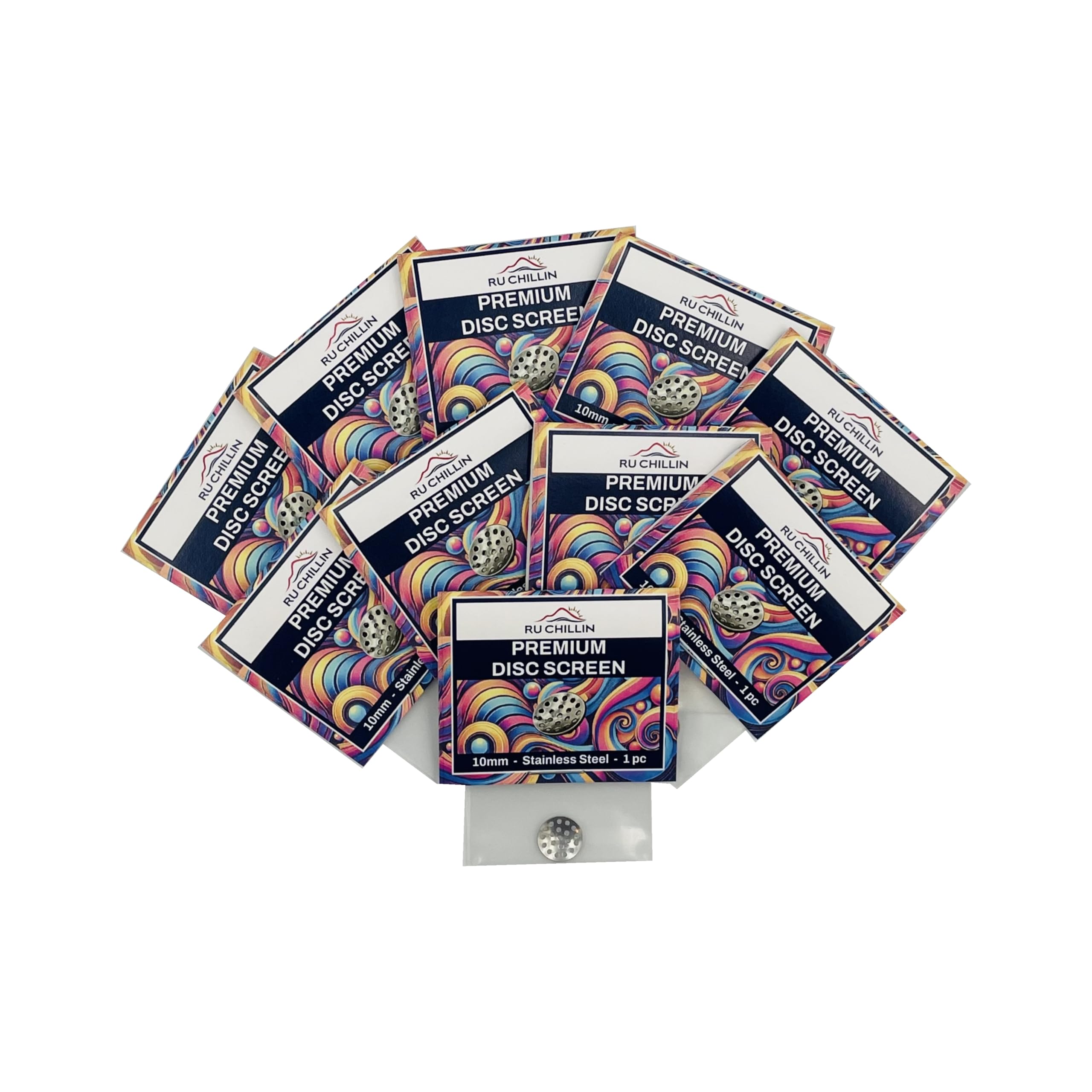 Premium Stainless Steel Pipe Screens for Glass Pipes Bowls and Bongs Durable Smoking Screens Reusable Filters for Glass