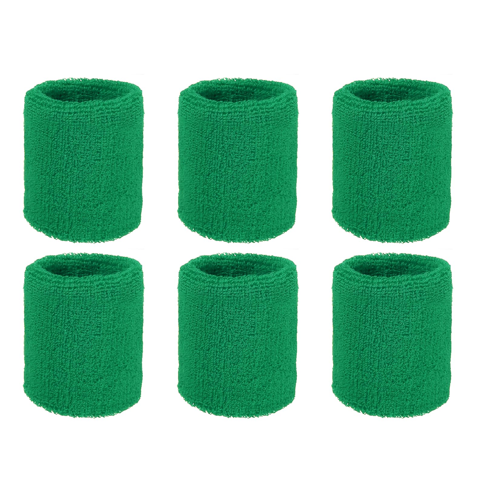 YELARXI Wristbands Sweatbands, Wrist Bands for Sweat Sports Wristbands 3x2.5 In & 6 Pack & Forest Green-Fitting for (Tennis/Basketball/Football/Running/Working Out/Youth) โ image 1