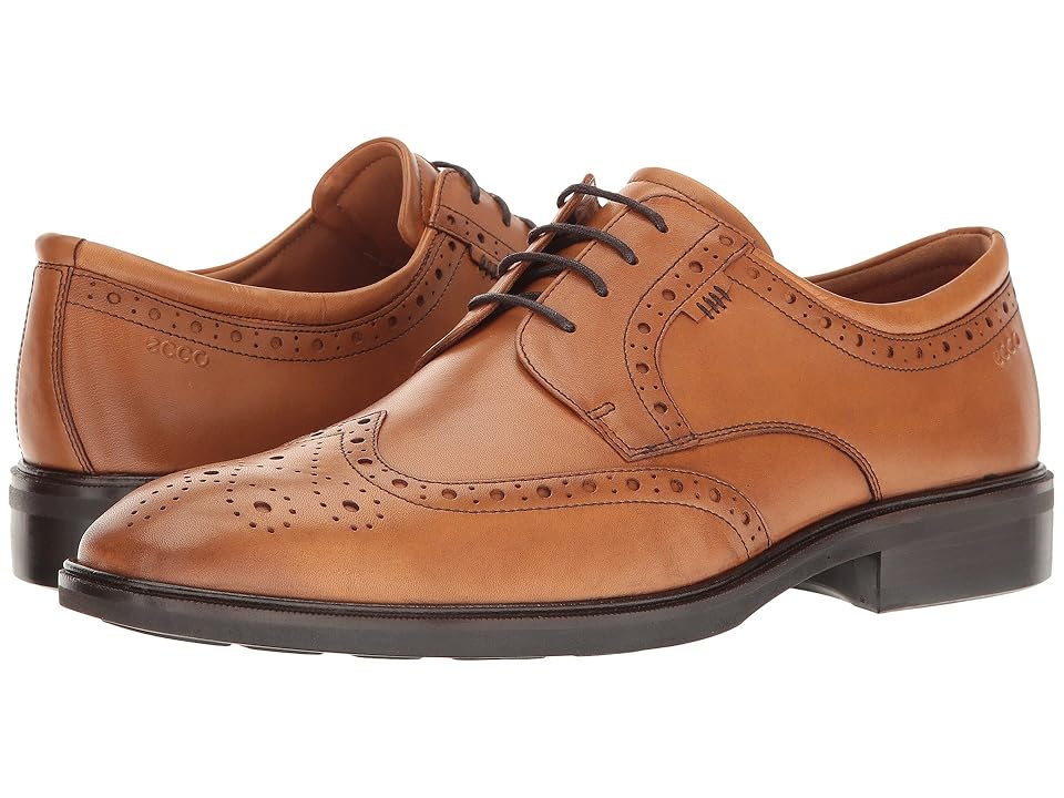 

ECCO Illinois Wing Tip Tie (Amber) Men's Lace Up Wing Tip Shoes, Bronze