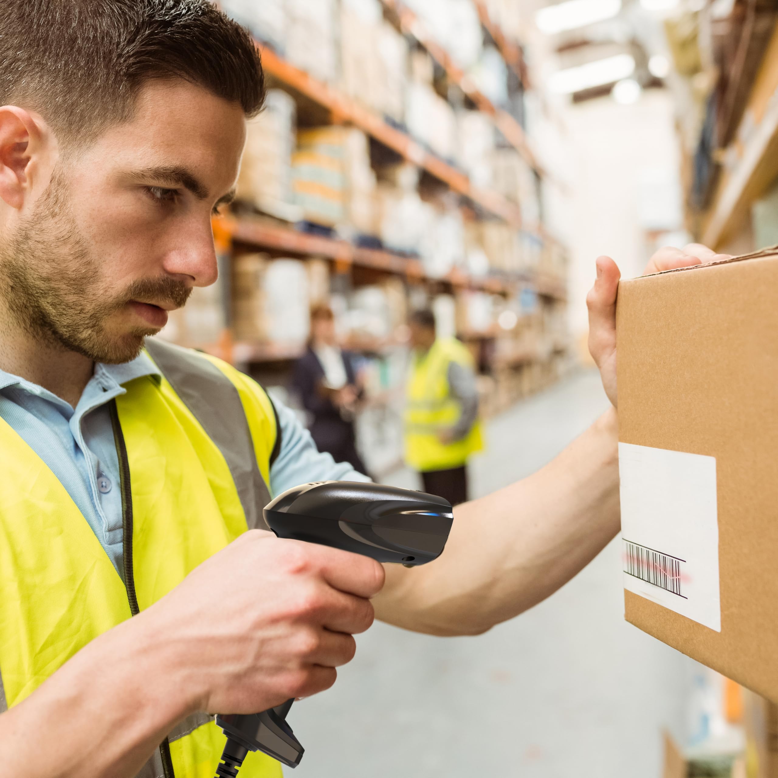 CSL - Barcode Scanner 2D 1D – kabelgebunden – manuelles kontinuierliches und automatisches Scannen – Bildschirm scannen – Verschiedene Terminatoren – hohe Auflösung – hoher Lesekontrast