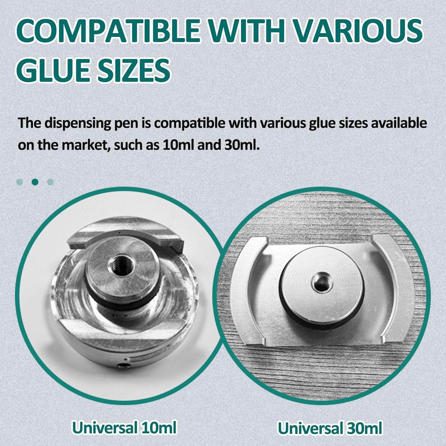 Distributore di colla pneumatica, distributore automatico di colla con teste adattatore da 10 ml/30 ml, funzionamento con un pulsante, pompa ad aria integrata per colla UV e olio per saldatura