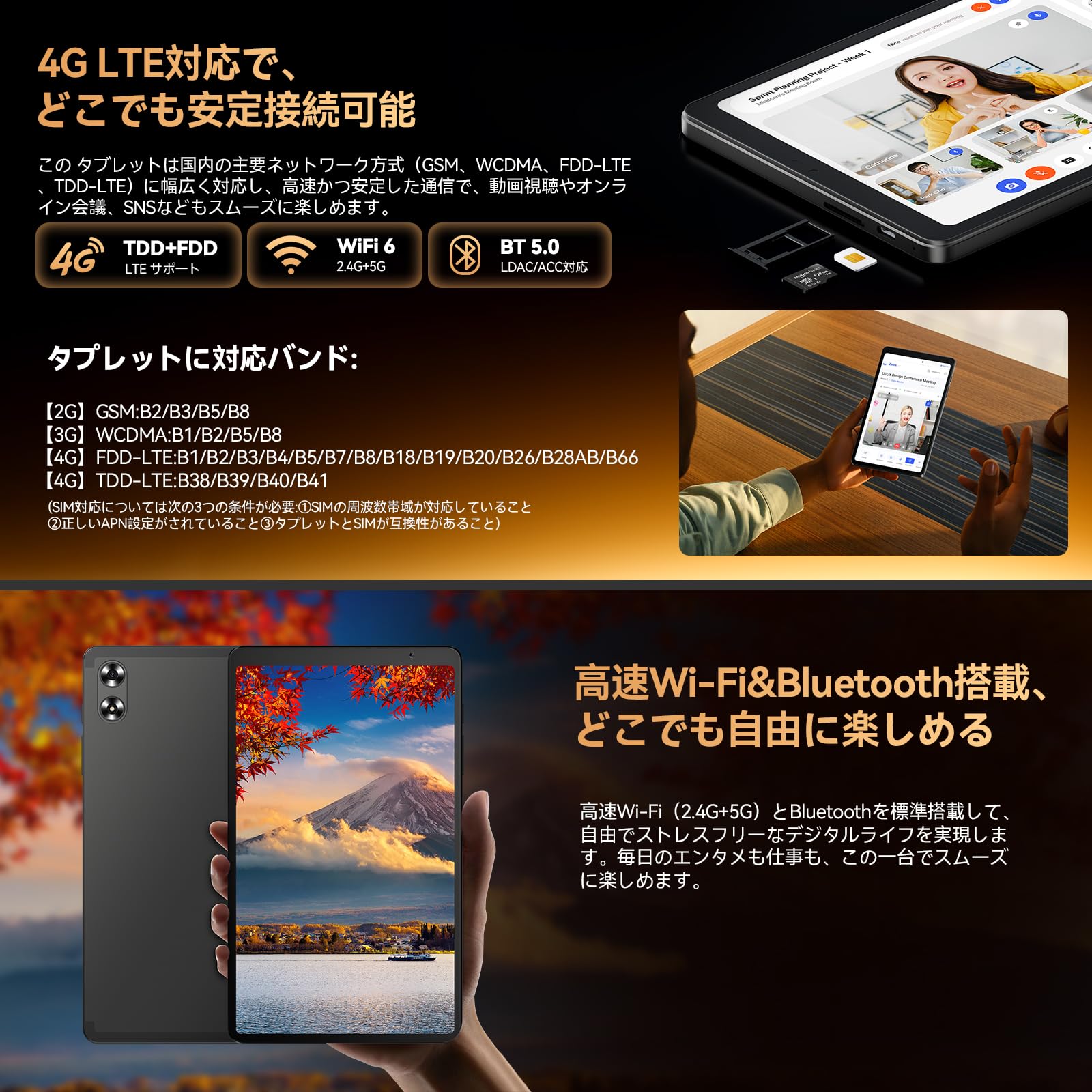 Amazon.co.jp: Headwolf タブレット 8インチ Android 16 SIMフリー