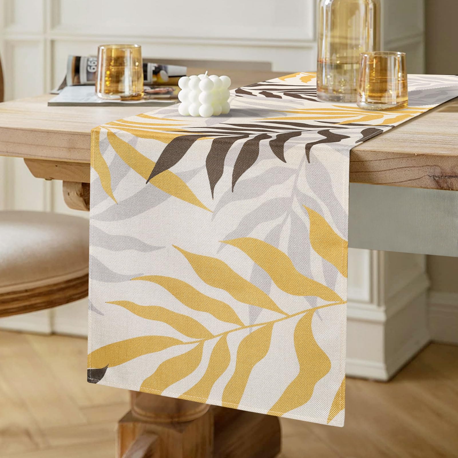 Runner Tavolo Girasoli 33x183cm | Tovaglia Rettangolare Poliestere | Decorazione Stagionale Per Pranzo E Feste - Foto 6