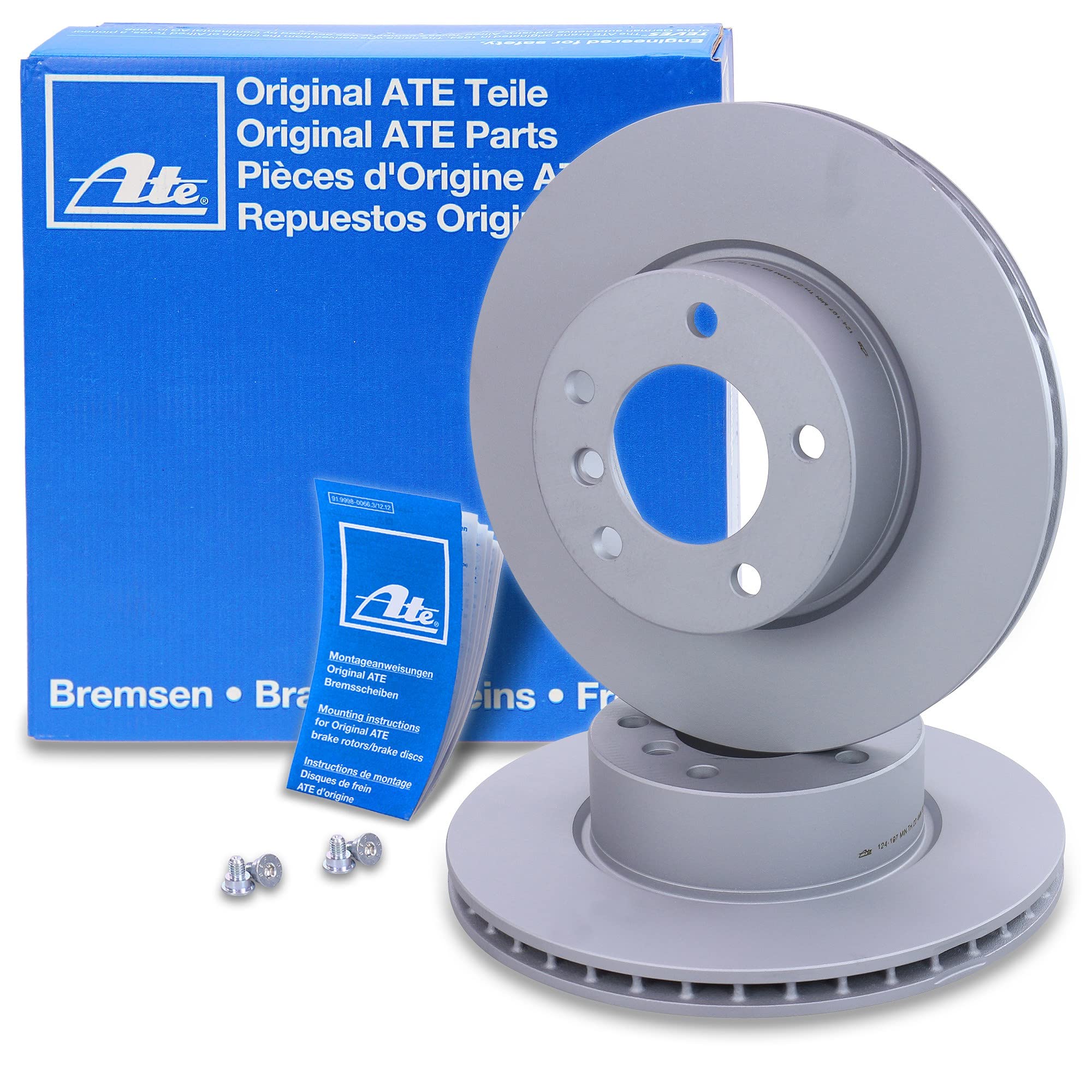 Produktbild von Ate Bremsenset Vorderachse Inkl. Bremsscheiben Und Bremsbeläge Belüftet