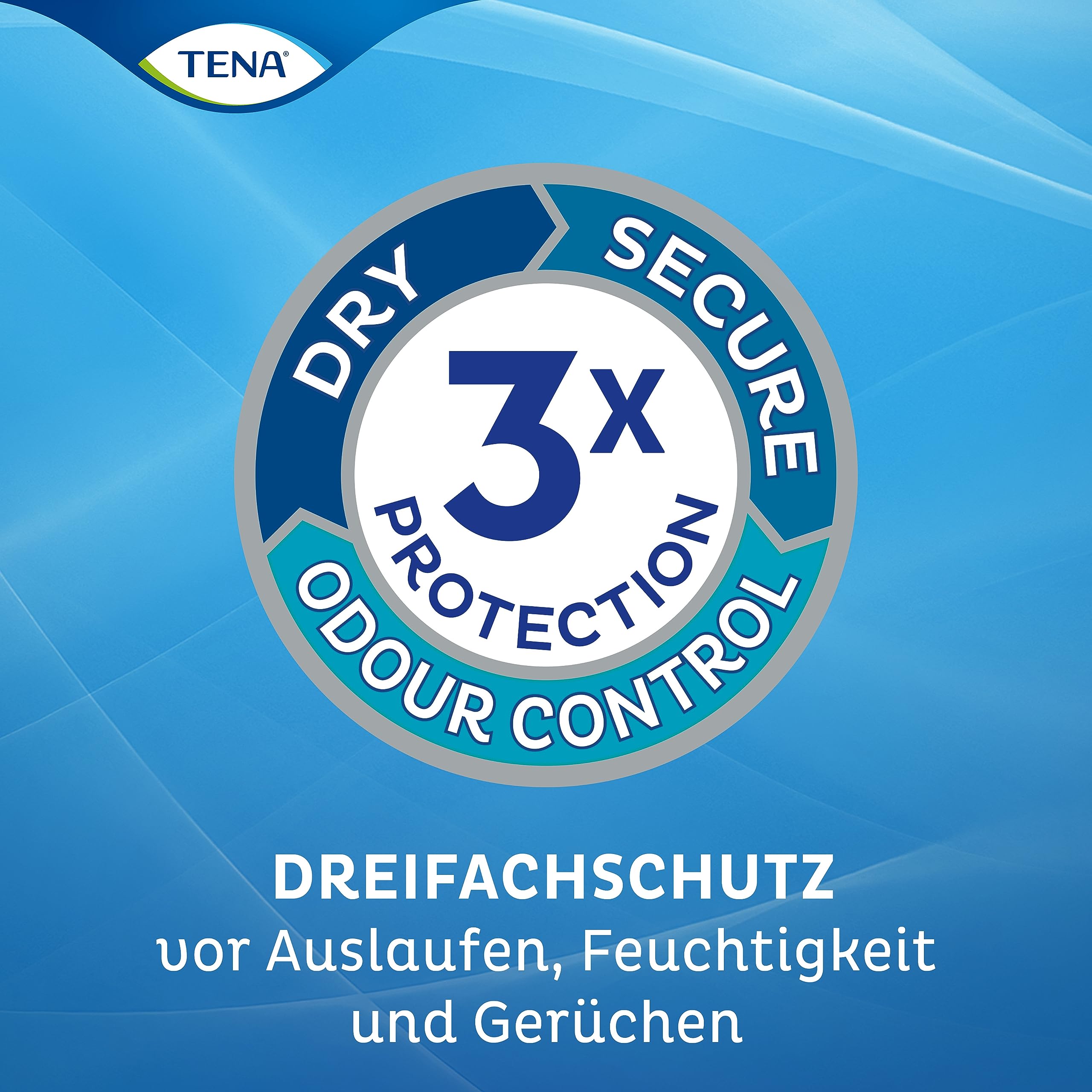 TENA Pants Plus - 56 Pants im Monatspaket (4 x 14 Stück) - Einweghosen für Frauen und Männer - atmungsaktive Unisex Inkontinenzslips - bei Blasenschwäche und Harninkontinenz - Weiß, Größe L