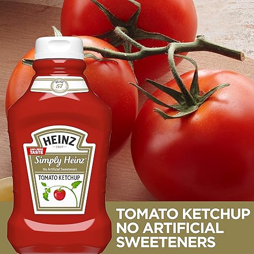 Vista 37 de Heinz Simply Tomate Ketchup sin edulcorantes artificiales, botella de 19 onzas