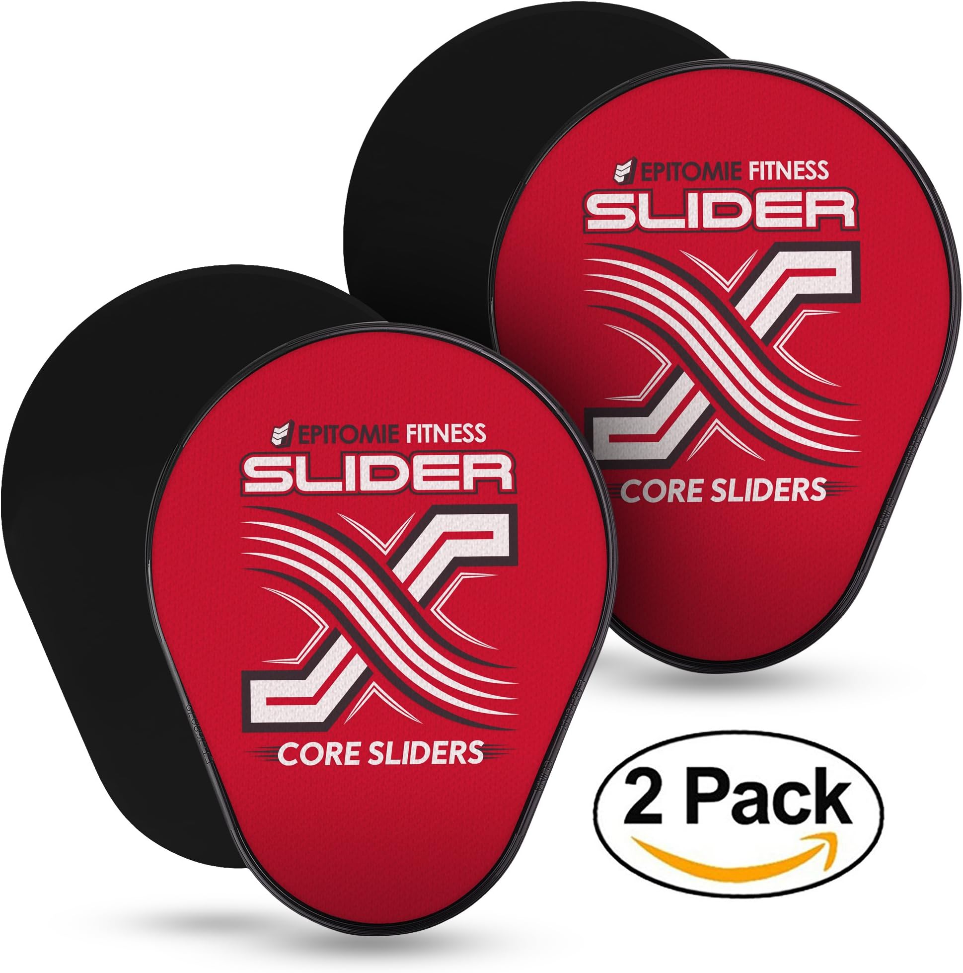 Epitomie Fitness Slider X Gliding Discs - Core Sliders Set for Core Workouts and Sliders Exercise (Exercise Sliders Perfectly Shaped for Hands & Feet)