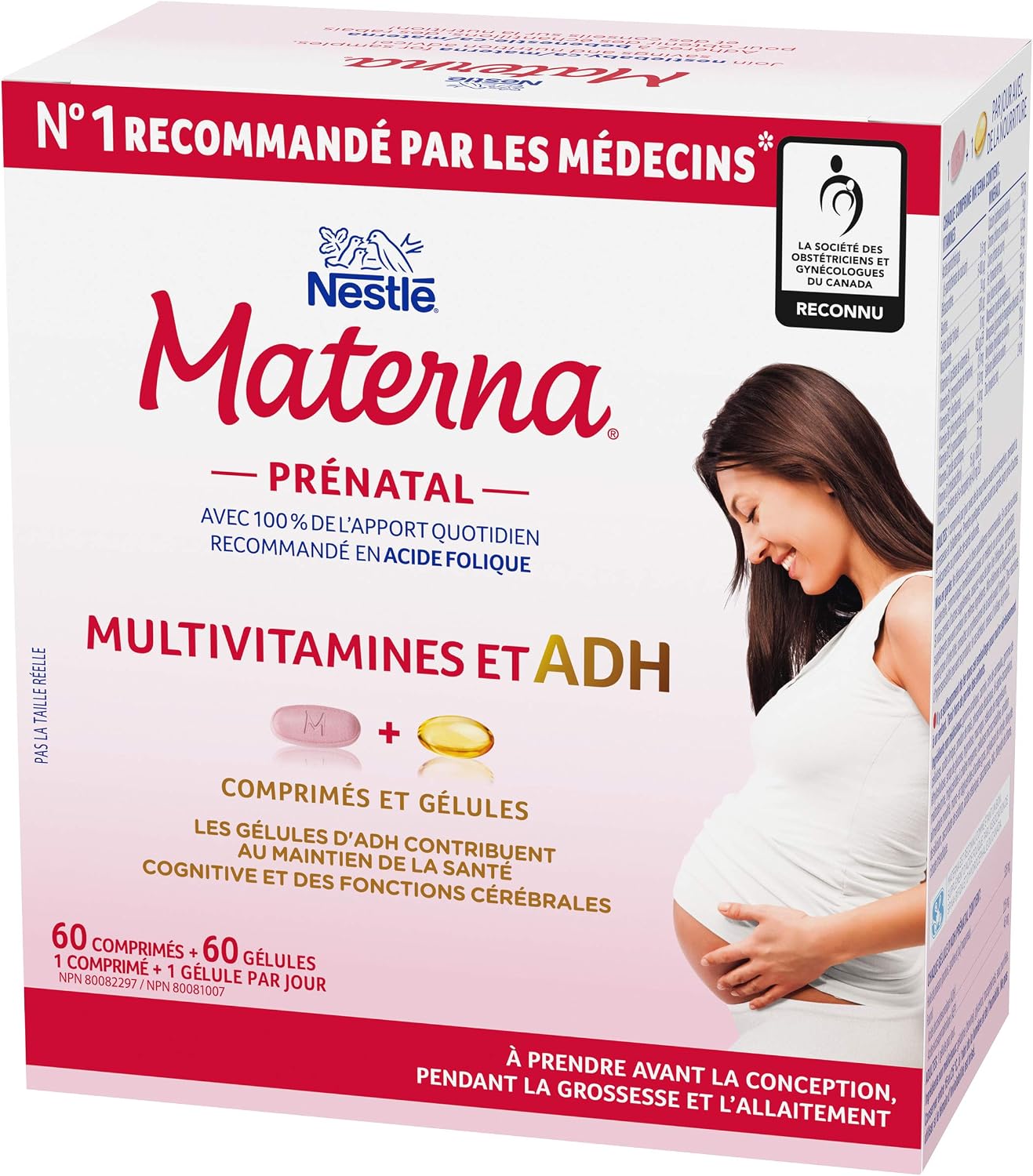 NESTLÉ Materna Prenatal Multivitamin with DHA Supplement | Folic Acid | 60  tablets + 60 DHA soft gels : Amazon.ca: Health \u0026 Personal Care