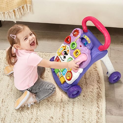 Miniatura 40 de VTech Caminante de aprendizaje sentado a pie (embalaje sin frustración), rosa Rosa,Azul,Lavanda,Naranja