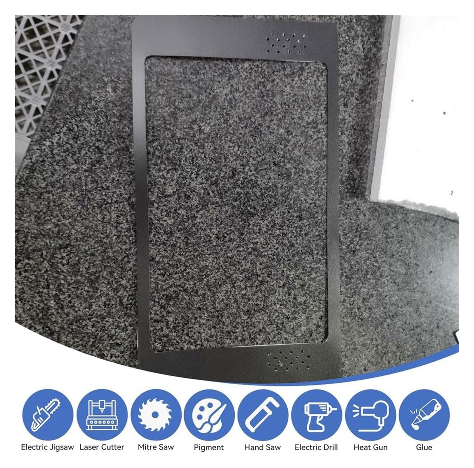 Arkusze z tworzywa sztucznego PP w kolorze czarnym, matowym, format A4, 210 x 297 mm, 10 szt. matowych, sztywnych płyt do majsterkowania, modelowania i użytku warsztatowego(2mm)