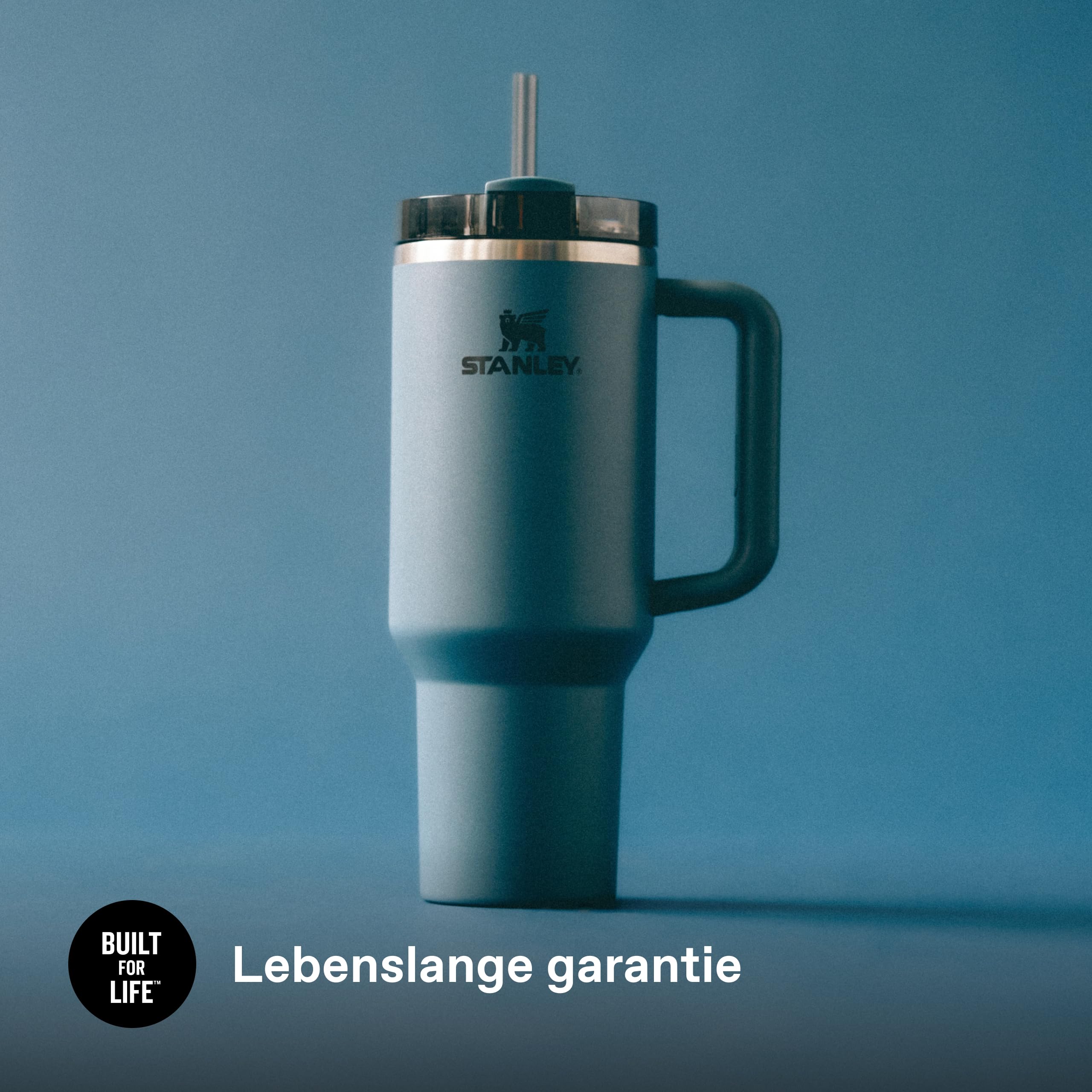 STANLEY 1913 Quencher H2.0 Flowstate Trinkflasche 1.2L Thermobecher Thermosflasche BPA Frei Spülmaschinenfest Blau