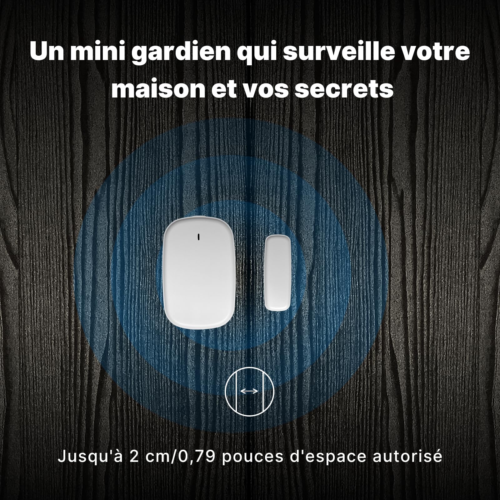 MOES Capteur de Porte et Fenêtre Intelligent ZigBee, 3PCS | Détecteur sans fil pour système d'alarme et maison, nécessite ZigBee Tuya Gateway, Smart Life