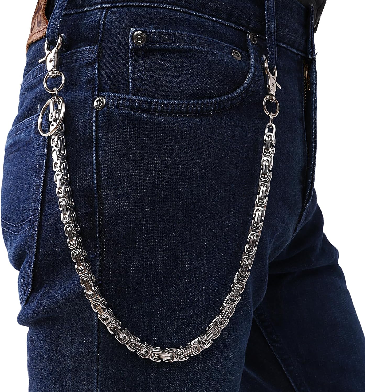PINKPIN Wallet Chain Pants Chain Pocket Keychain Belt Chain Jeans Chain for Hip-Hop Men Women Clothing Accessories - Image 5