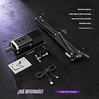Vista 9 de FIFINE - Juego de micrófono XLR/USB para juegos, micrófono dinámico para PC para transmisión y podcast, kit de micrófono RGB para computadora