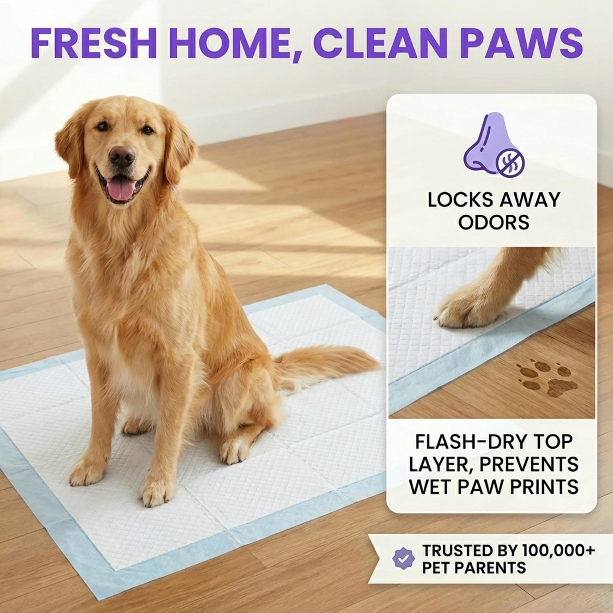 BV Lot de 40 Tapis de Dressage pour Chiens et Chiots, Taille XL 71,1 x 86,4 cm, Absorption Rapide, Tapis d'urine pour Chien, Tapis de propreté pour Chien