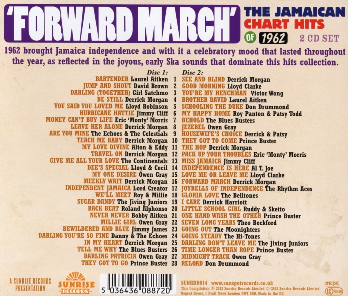 Forward March: The Jamaican Chart Hits Of 1962
