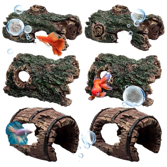 ZYEKIU 6 Piezas Cueva Acuario Natural Decoracion Acuario Cuevadecoración