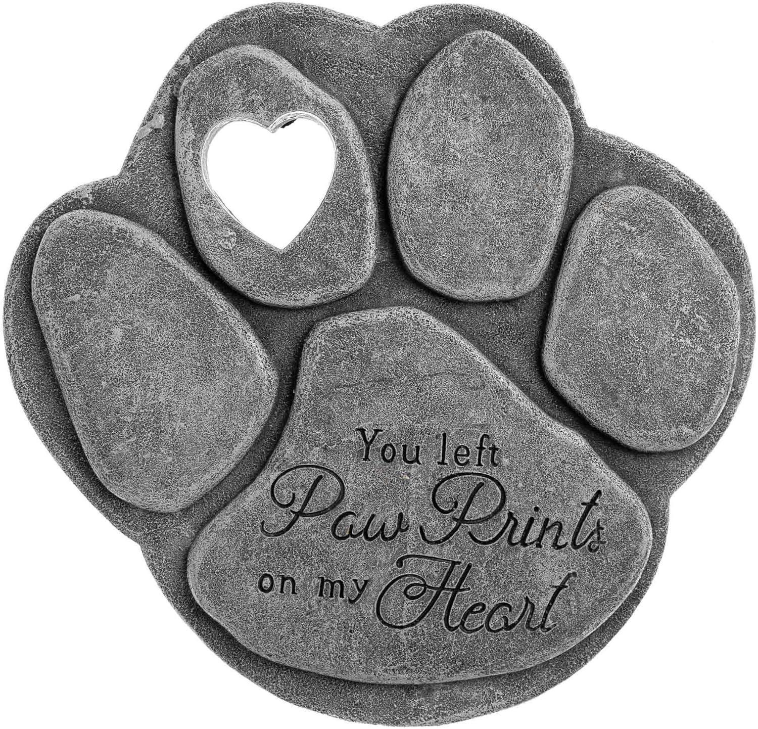 iHeartDogs Pet Memorial Garden Stone Review: Paw Prints on My Heart for Backyard Tributes