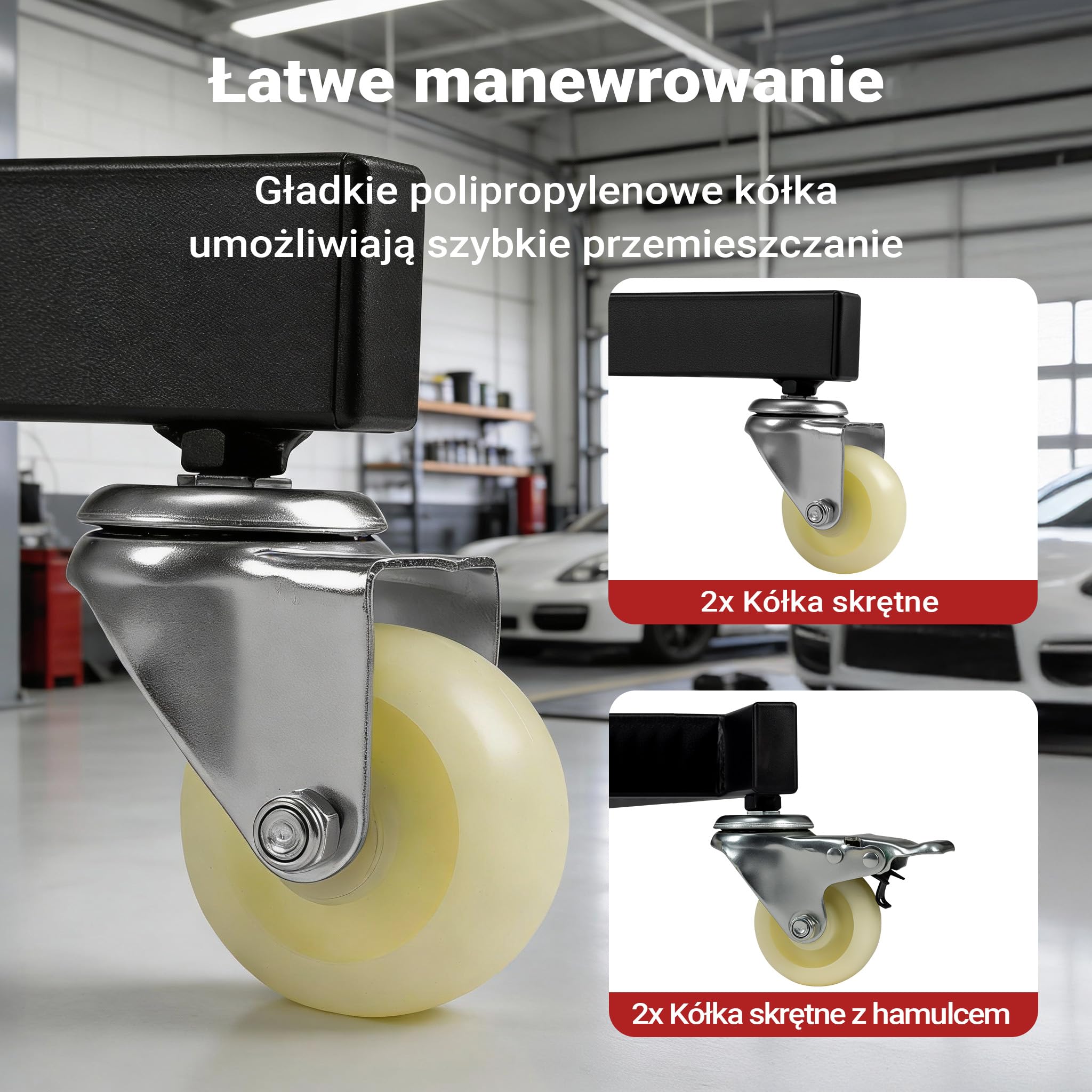 Wiltec Regulowany taboret warsztatowy do 150 kg, mobilna platforma montażowa z regulacją wysokości, stołek roboczy do warsztatu samochodowego z torbą i kółkami