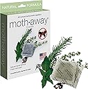 Richards Homewares Moth Away Sachets – 24-Pack Natural Herbal Moth Repellent, Non-Toxic & Chemical-Free, Fresh Scent for Drawers, Closets & Storage Bins – Made in USA