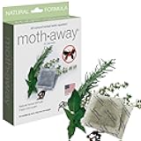 Homewares Moth Away Sachets – 24-Pack Natural Herbal Moth Repellent, Non-Toxic & Chemical-Free, Fresh Scent for Drawers, Closets & Storage Bins – Made in USA