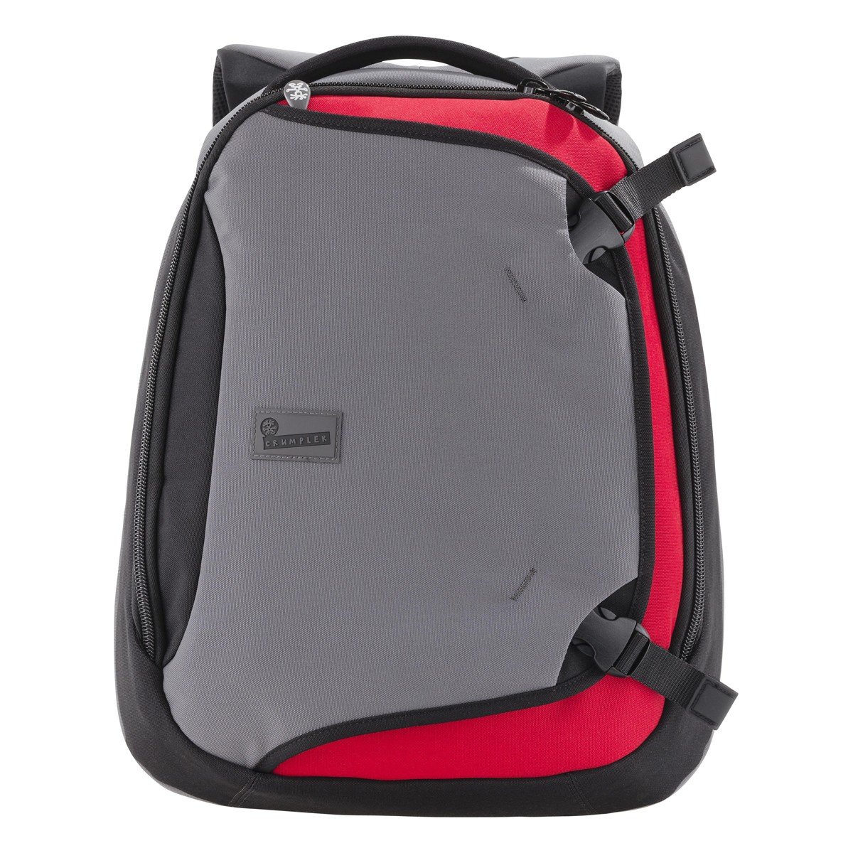 Crumpler The Dry Red No 5 Laptop Backpack, Slate Grey/Rust Red
