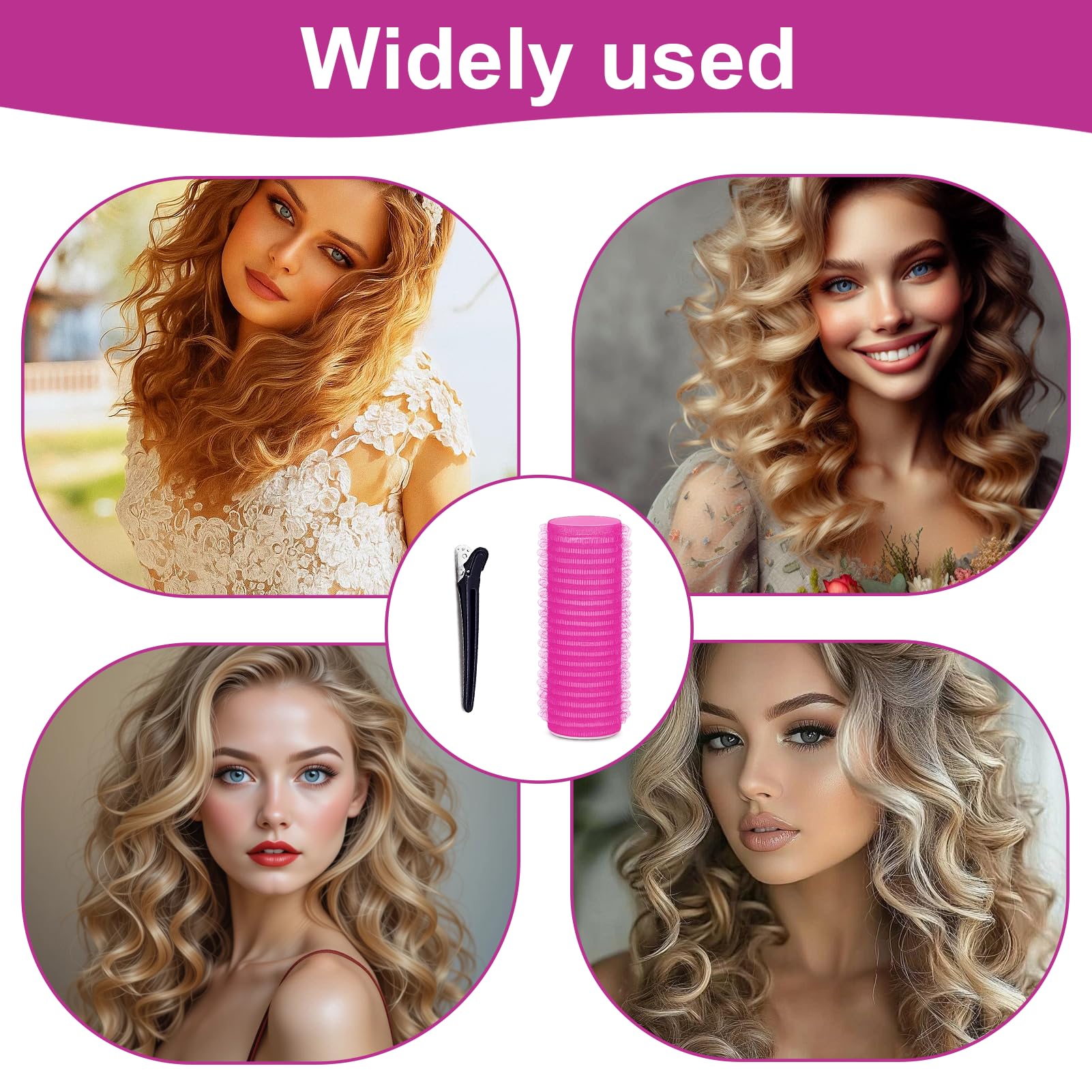 Hair Rollers, Self Grip Small Hair Curlers, Salon Hairdressing Curlers Roller with Clips Tools for Women (Random Color) - Image 4