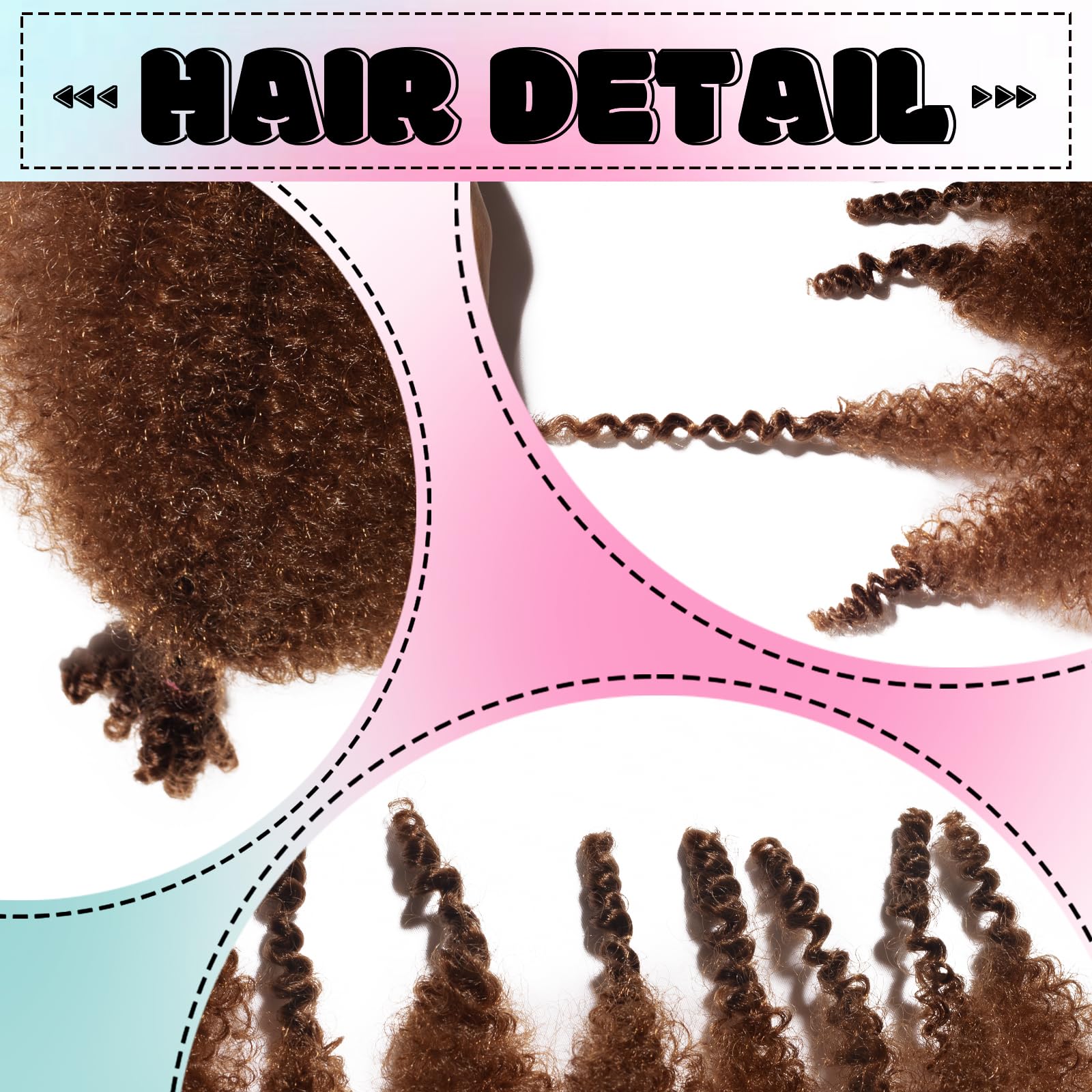 Springy Afro Twist Hair 24 inch 8Packs Pre Fluffed Marley Twist Braiding Hair Spring Twist Hair Wrapping Hair for Soft Locs Hair Extensions (30# - Image 4