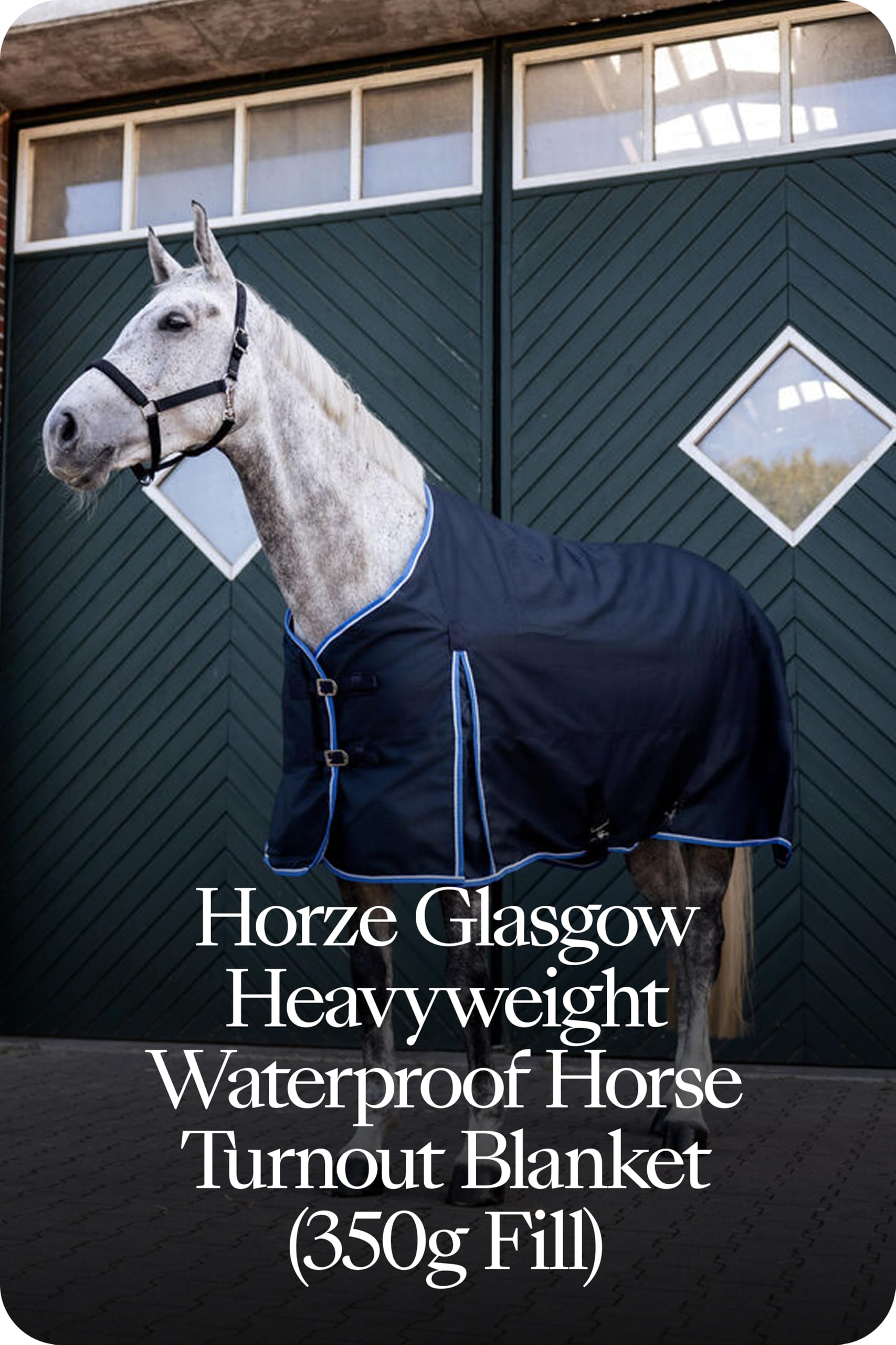 HORZE Glasgow 125 - Manta impermeable (350 g), color azul