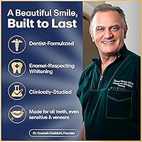 Vista 4 de Lumineux Tiras blanqueadoras dentales, 35 tratamientos, sin peróxido, esmalte seguro para dientes más blancos, blanqueamiento sin sensibilidad