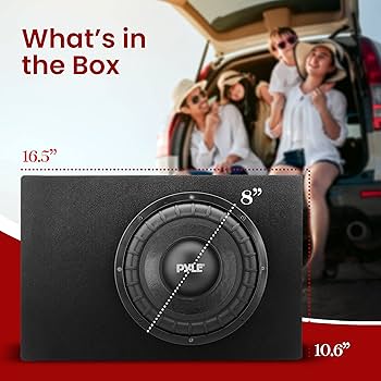Amazon.co.jp: Pyle スリムサブウーファーボックスシステム