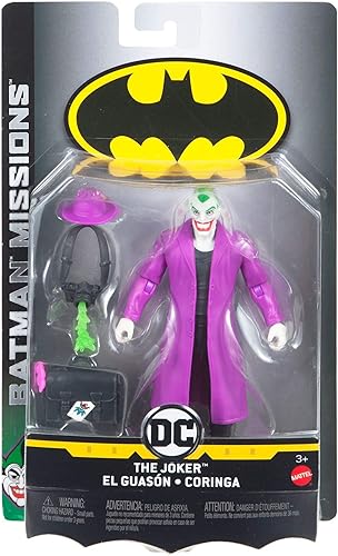 Miniatura 3 de DC Comics Batman Missions The Joker Figura de acción