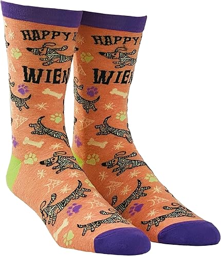 Miniatura 2 de Calcetines divertidos de Halloween para mujer, diseño divertido de Halloween, perro, cachorro, perro salchicha, calzado para amantes, Hallowiener