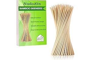 200-Piece Bamboo Skewers: Culinary Artistry at Your Fingertips