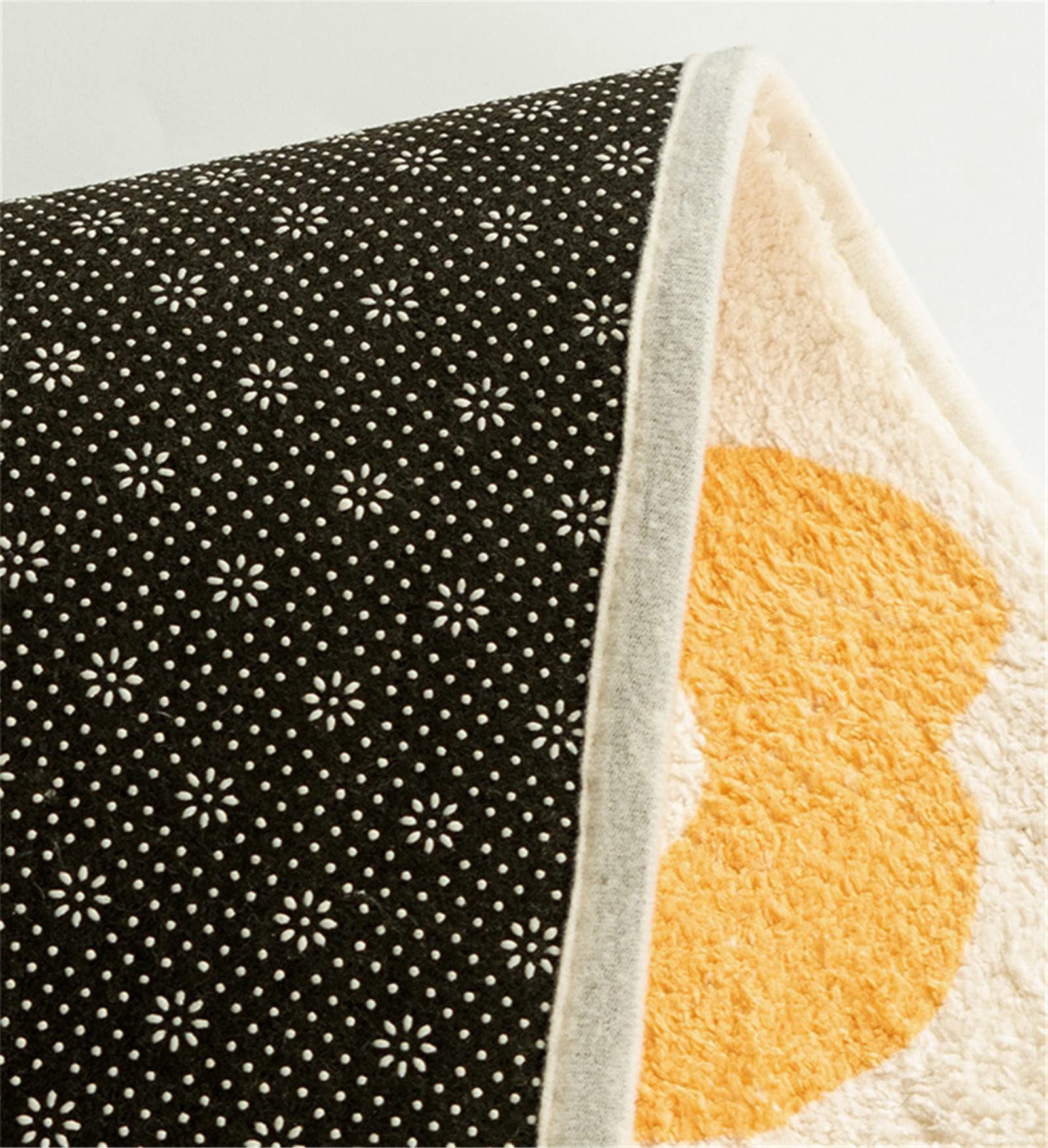 SWECOMZE Regenbogen Moderner Wohnzimmer Teppich, Weicher Kurzflor, Kinderteppiche Flauschige Groß Schutzmatten Kindermatte fürs Babyzimmer Kleinkinderzimmer (Blumen,60 * 120cm)