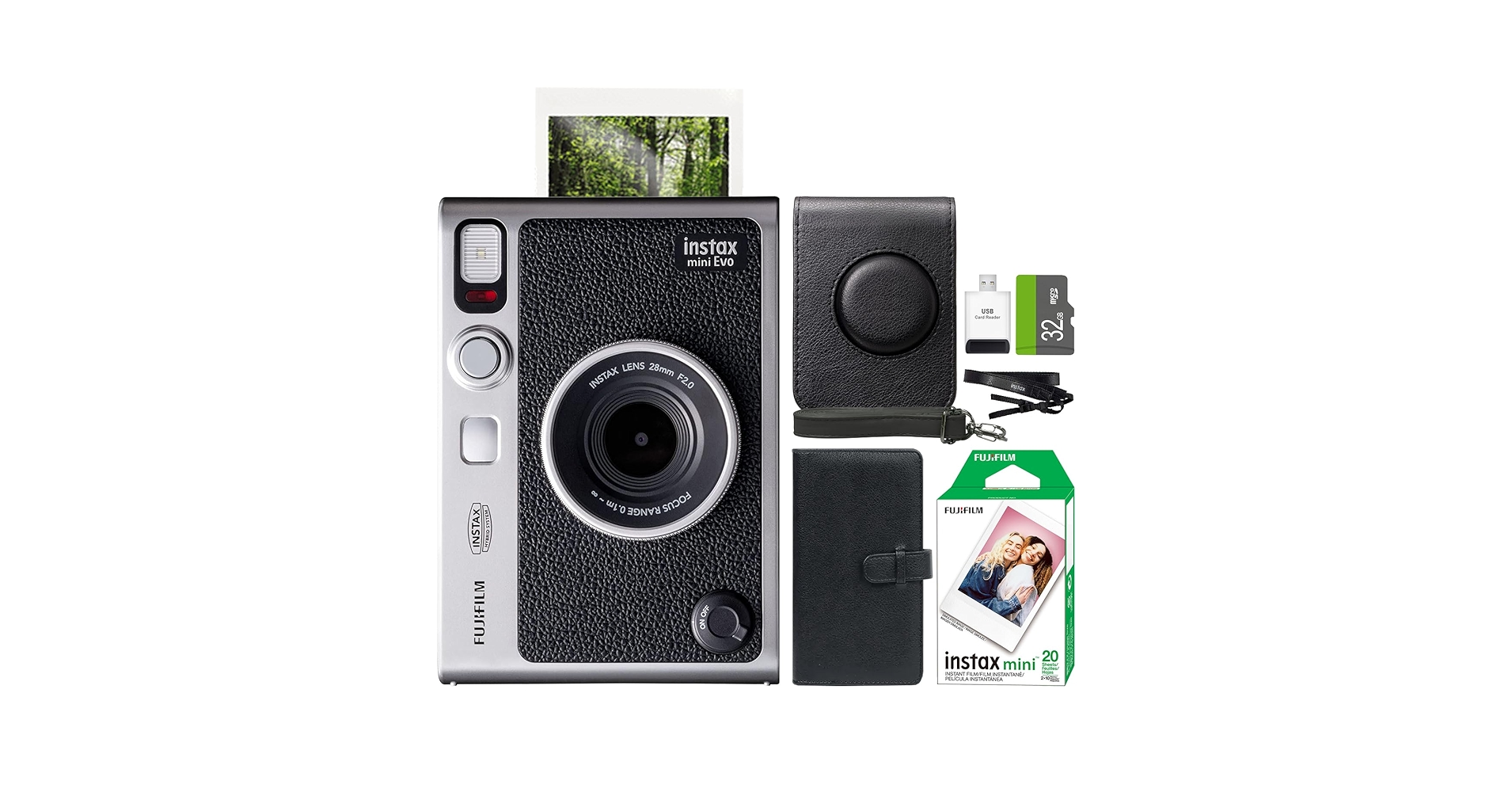 FUJIFILM instas mini Evo ブラックおまけ付き Amazon.com : FUJIFILM INSTAX Mini EVO Hybrid Instant Camera Black