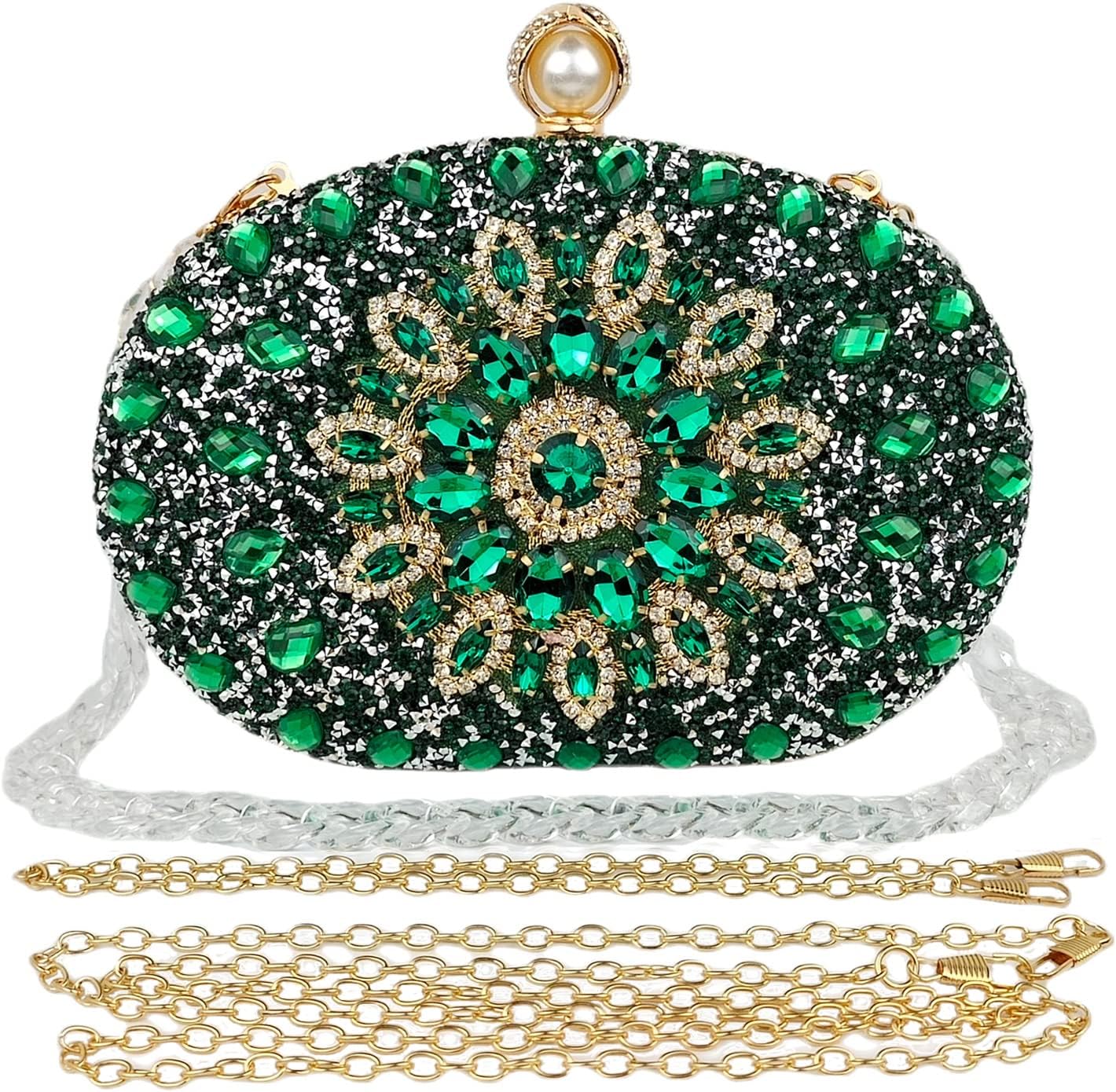 Multicolor Rhinestone Women Evening Clutch Purse Bridal Sparkly Diamond Bag Crystal Handbags Prom Wedding Cocktail Purse