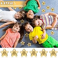 Vista 6 de Deekin 36 bolas de estrés con forma de estrella, minibolas de espuma, juguetes para aliviar el estrés para adolescentes y adultos, rellenos