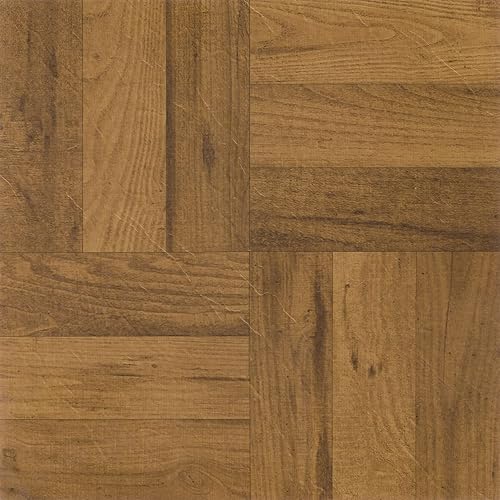 Miniatura 13 de Nexus - Azulejos de vinilo autoadhesivos de 12 pulgadas para suelo, 20 azulejos - 12 x 12 pulgadas, patrón de mármol pizarra oscura - despegar