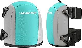 HAUSHOF Flooring & Roofing Work Knee Pads, Professional Kneepads with Foam Padding, Heavy Duty Double Straps and Adjustable Easy-Fix Clips, Comfortable Kneeling Cushion for Construction Work, Home Cleaning, Gardening