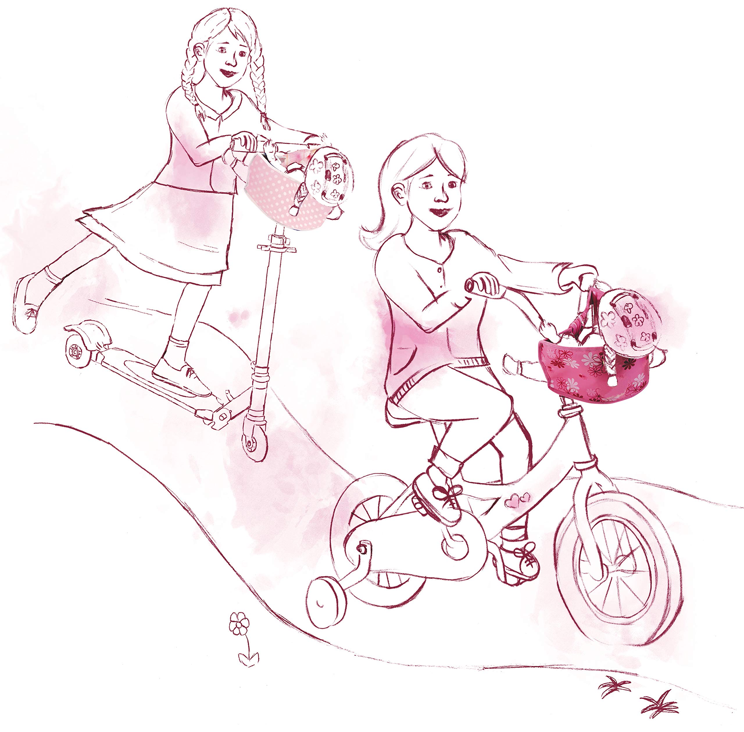 Siège De Vélo Pour Poupée - Porte-Poupée Avec Autocollants DIY Pour Filles